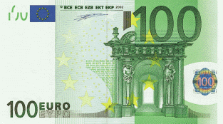 банкнота 100 евро