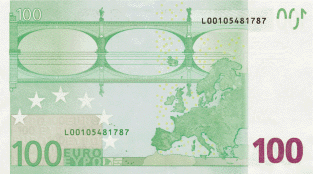 банкнота 100 евро