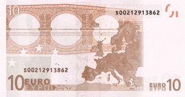 банкнота 10 евро