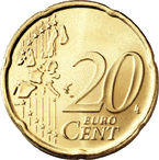 монета 20 евроцентов (реверс)