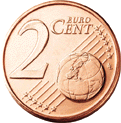 монета 2 евроцента (реверс)