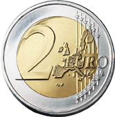 монета 2 евро(реверс)