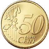 монета 50 евроцентов (реверс)