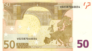 банкнота 50 евро